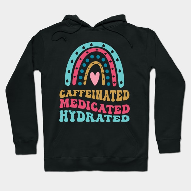 caffeinated medicated hydrated Hoodie by Salahboulehoual